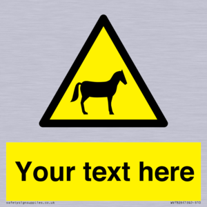 Custom warning horses